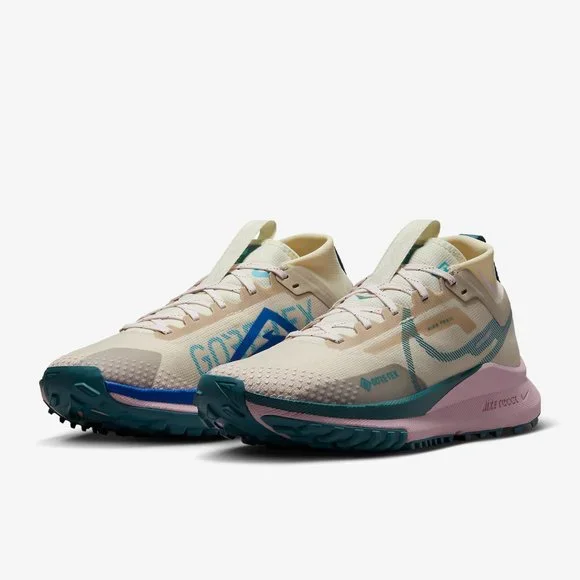 Nike React Pegasus Trail 4 GTX Womens Running Shoes Tan DJ7929-100 NEW Multi Sz - Picture 5 of 10